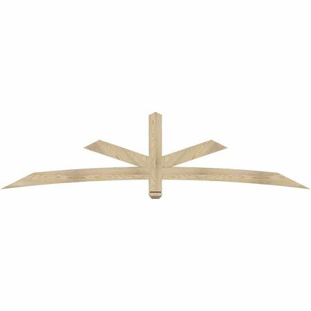 Ekena Millwork Alberta Rough Sawn Timber Gable Bracket, Douglas Fir, 96"W x 24"H x 2"D x 4"F, 6/12 Pitch GBW096X24X0204ALB00RDF